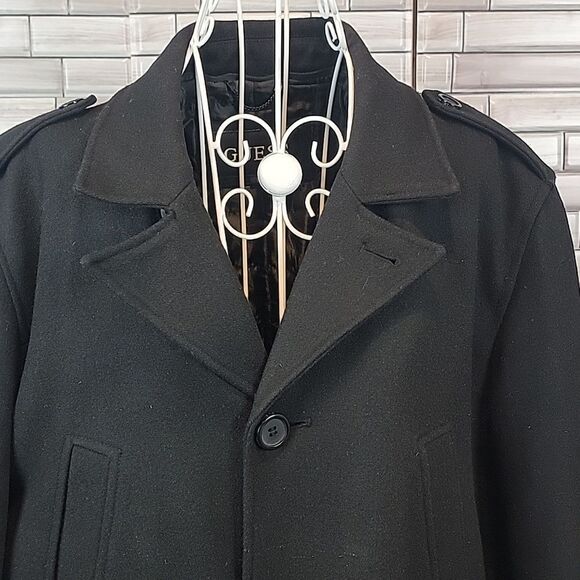 Guess single breasted peacot Size L - Picture 2 of 15